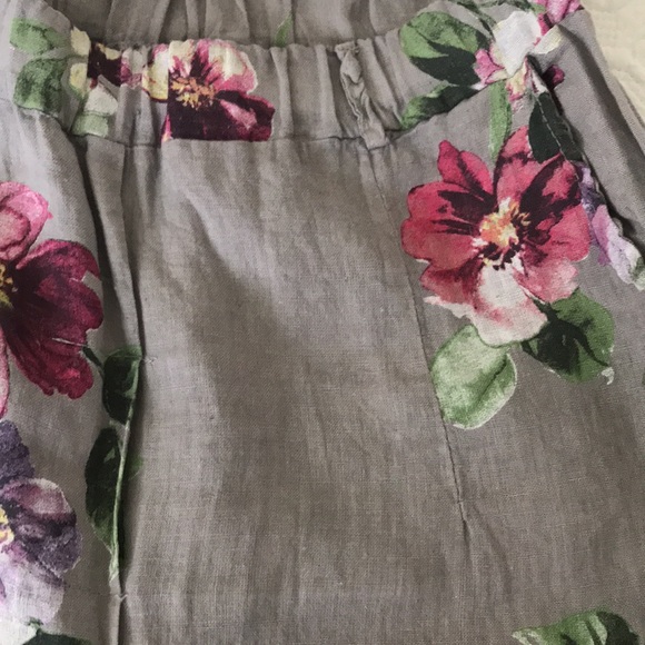Linen floral pant - Picture 4 of 7